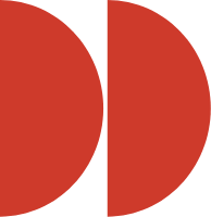 Two red circles on a black background.