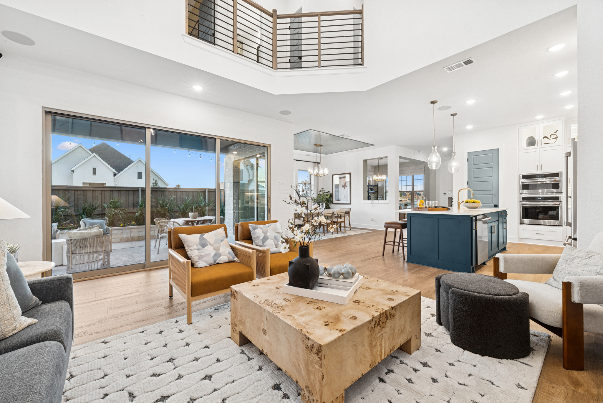 modern living room design by David Weekley Homes