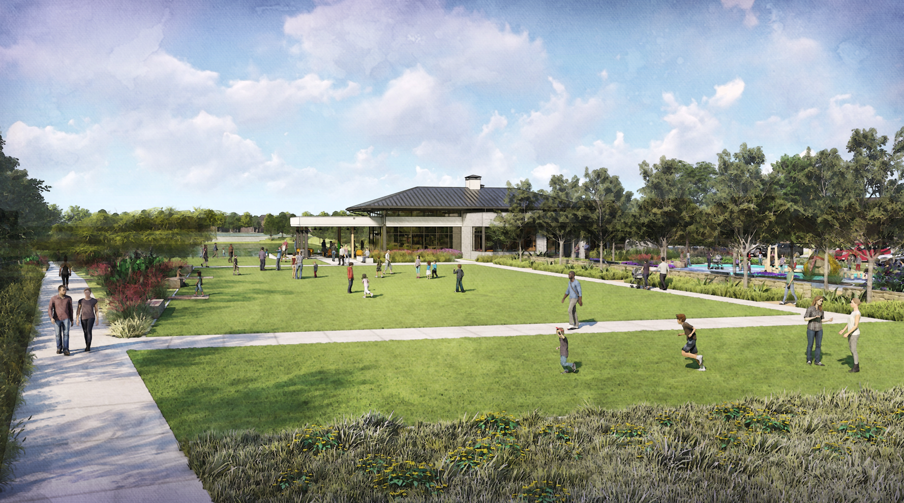 The Retreat Goodland Rendering of Event Lawn