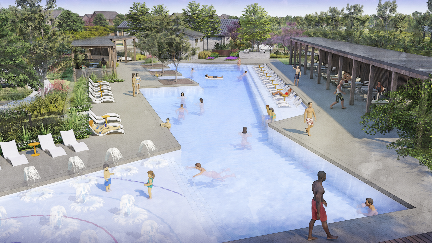The Retreat Goodland Rendering of Pool